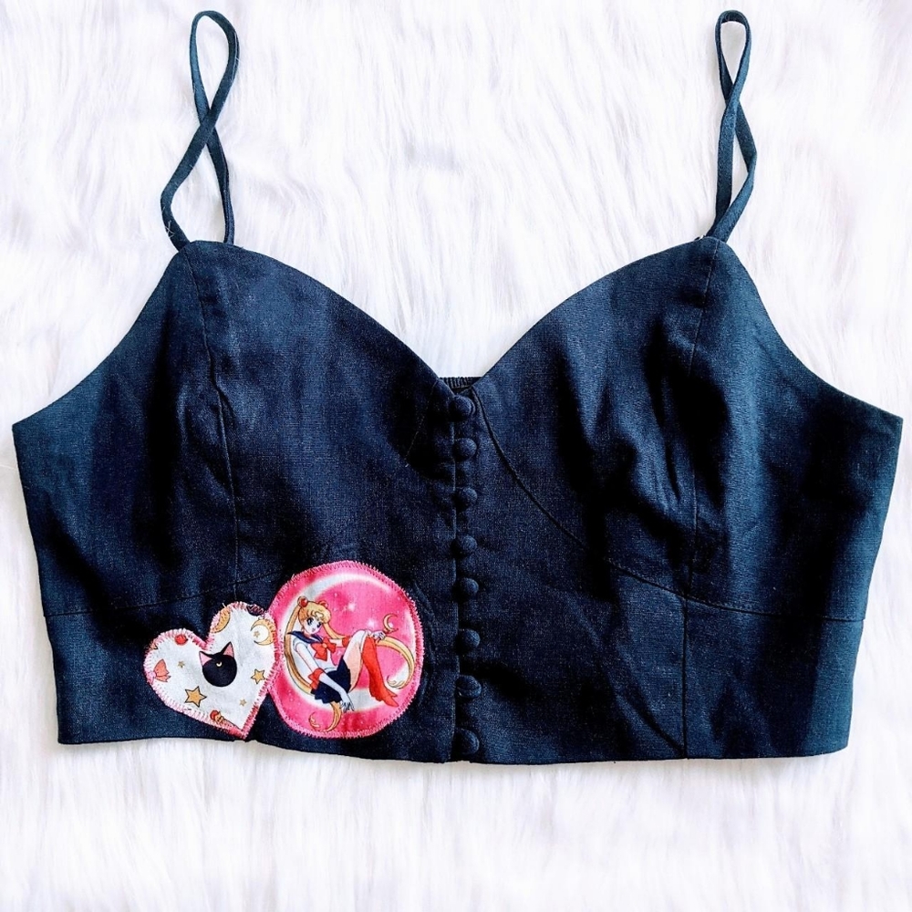 Sailor Moon Spaghetti Strap Crop Top